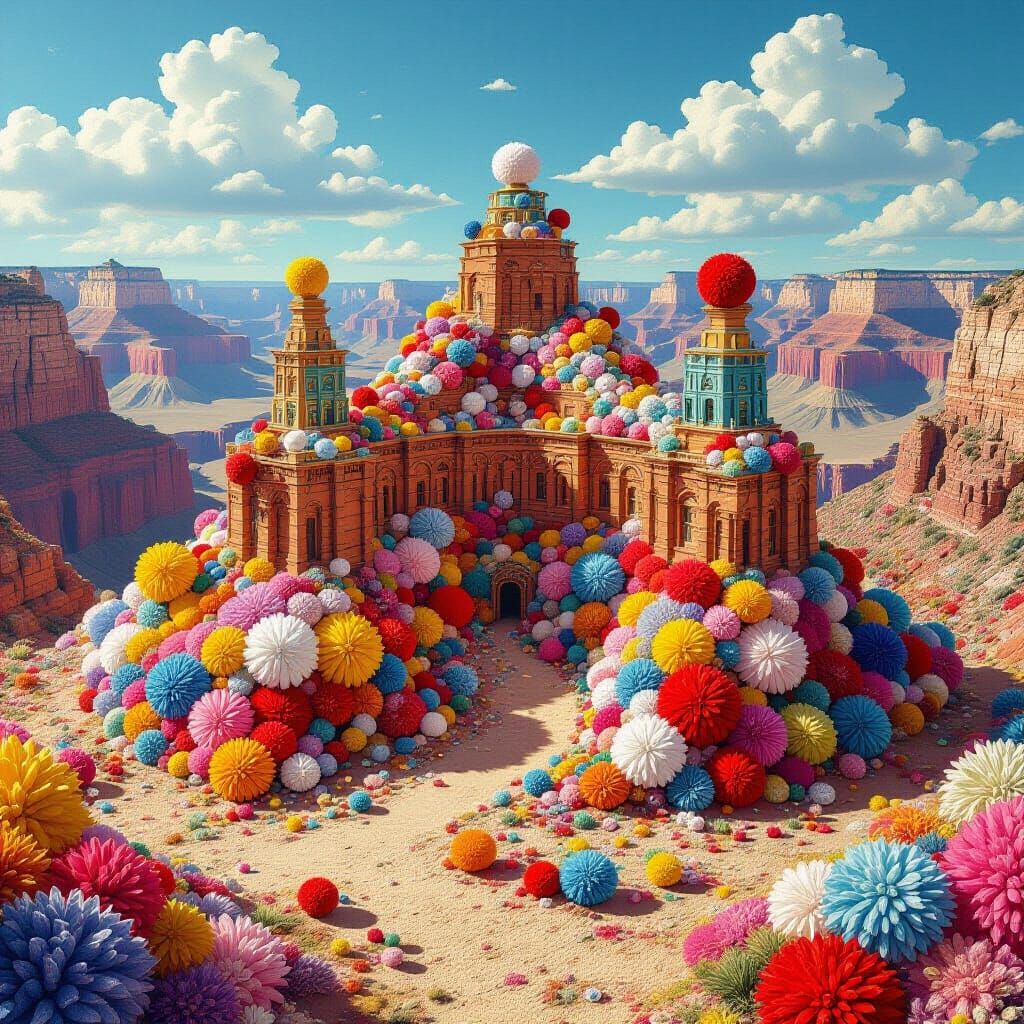 pom-poms in gand canyon ,