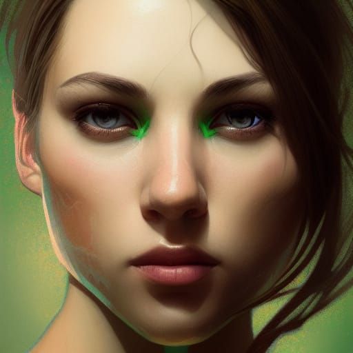 Hyperdetailed Portrait with Volumetric Lighting