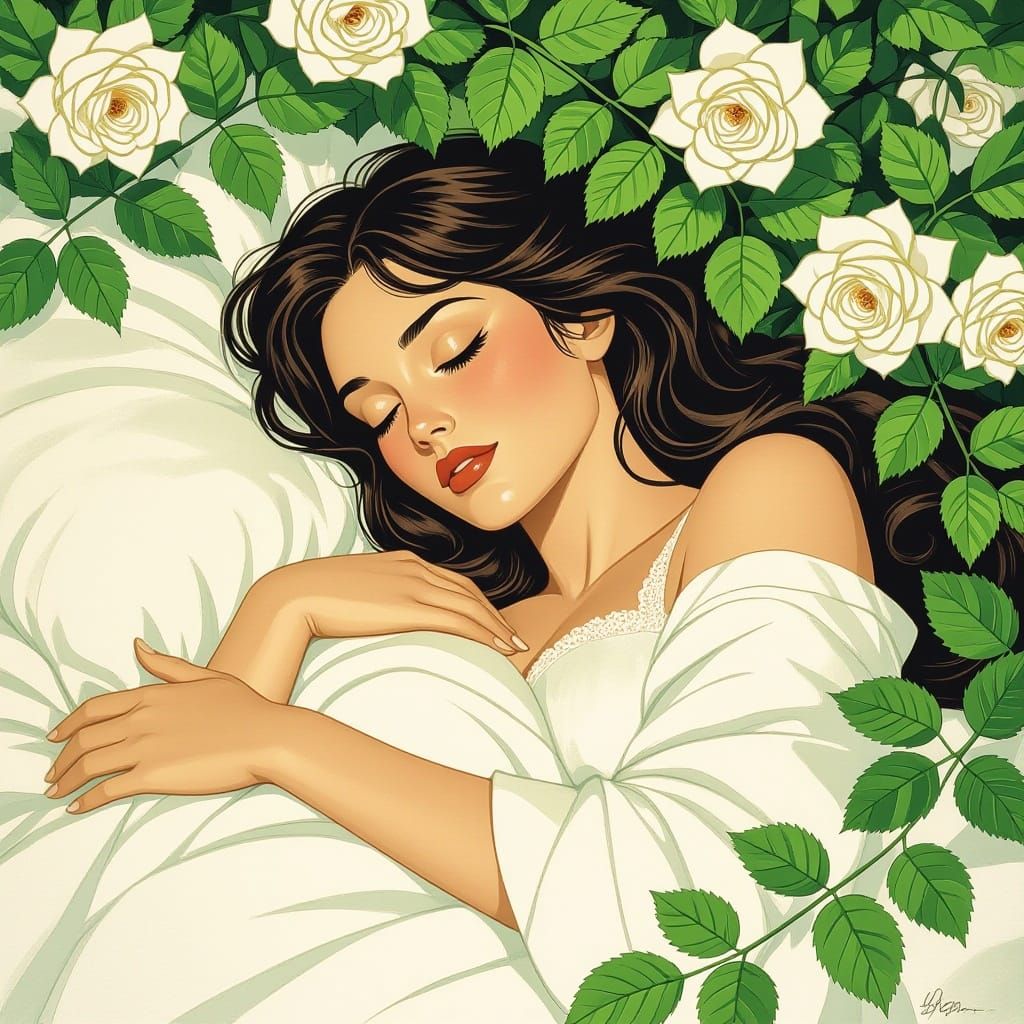 Slumber, Dear Maid. Green boughs will cover thee.