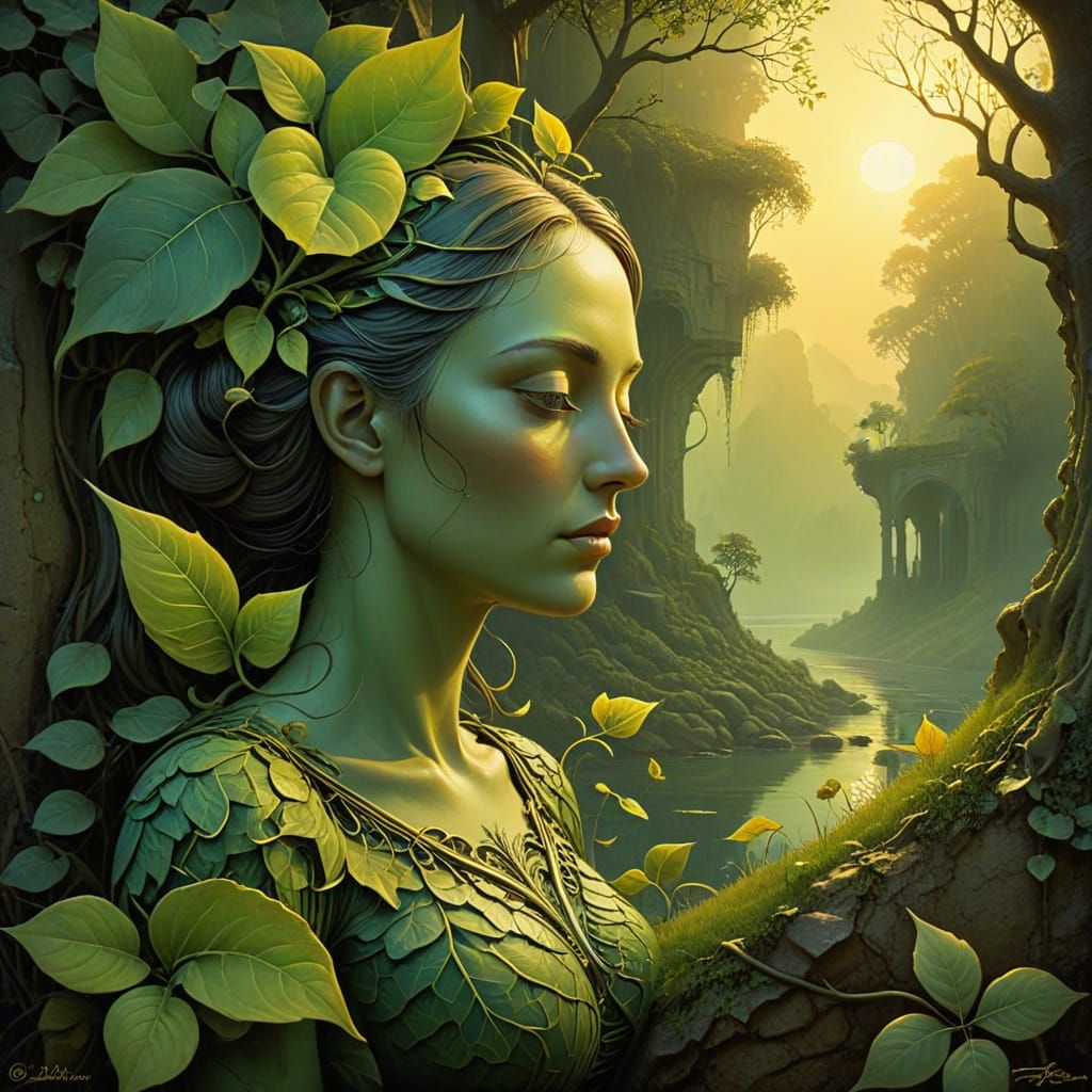 Surreal Nature Scene in Gediminas Pranckevicius Style