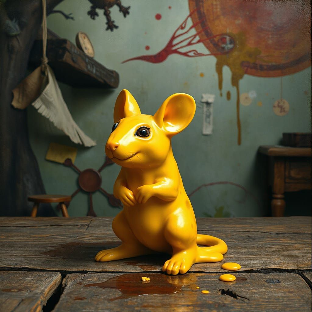 Cheese Mouse: A Surrealist Sculpture