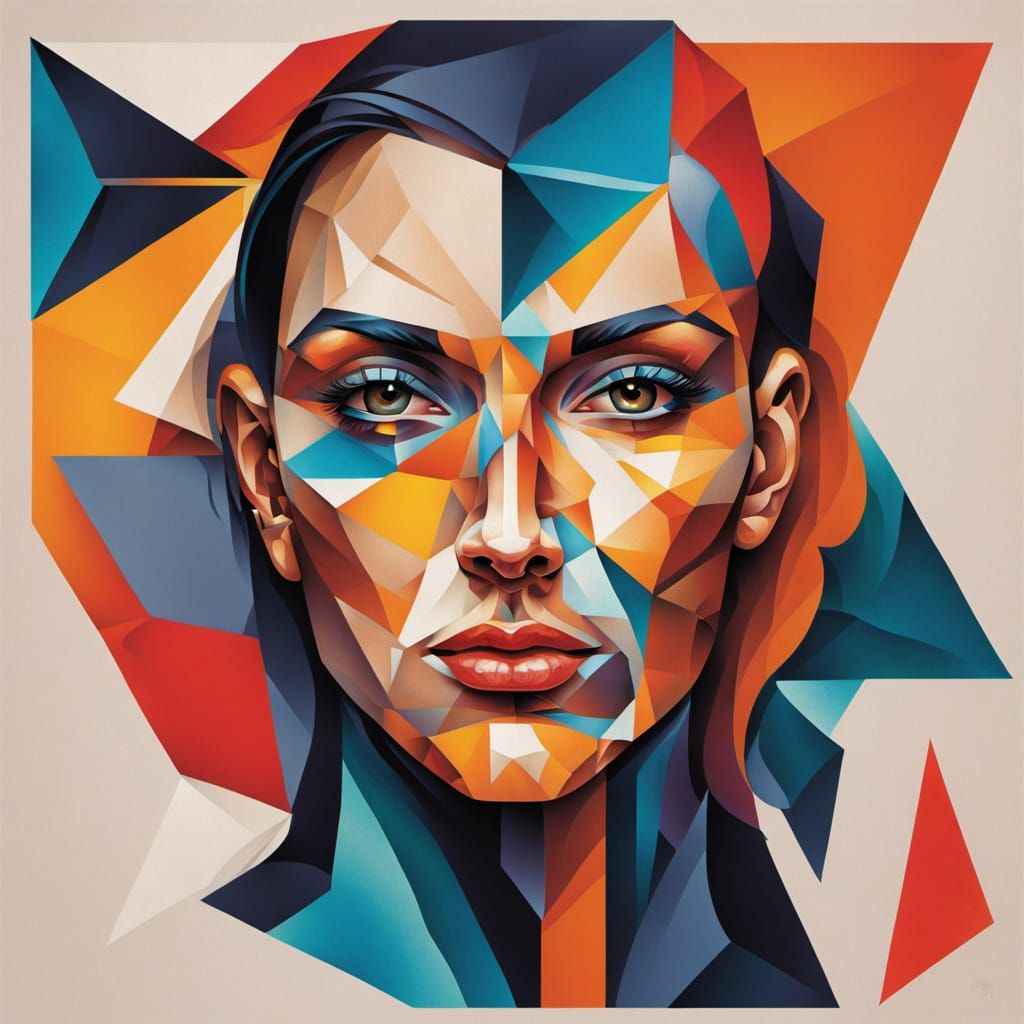 Distorted Human Form in Geometric Abstraction