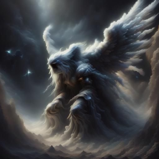 Angelic Fantasy Art: Heavenly Gate in Deep Color