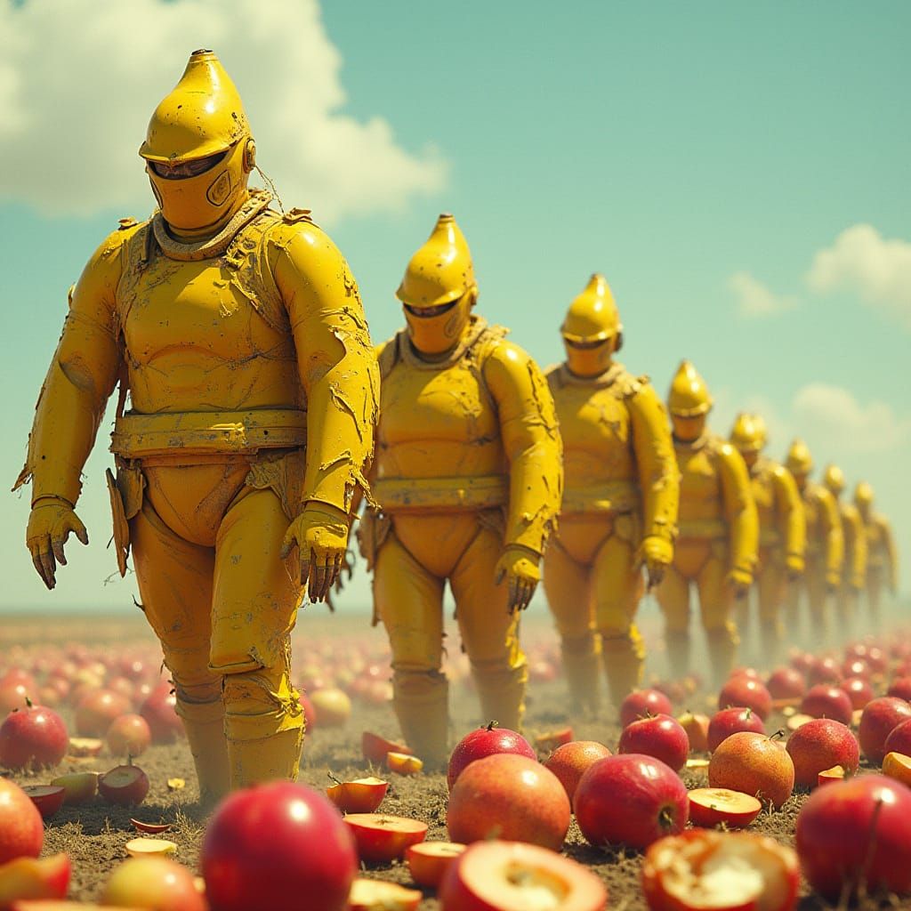 Banana Warriors March Across Alien Landscape