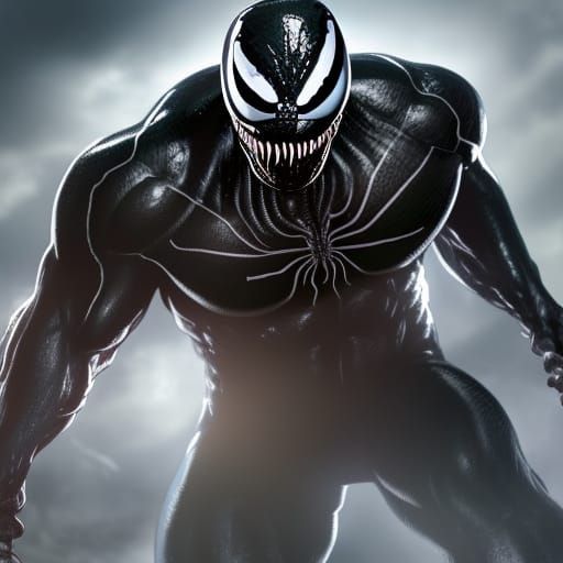 Hyperdetailed Venom Portrait in Artgerm Style