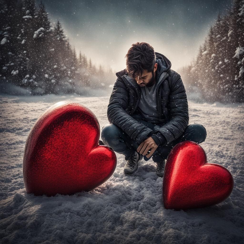 Epic Heartbreak Portrait in Deep Color, Unreal Engine 5