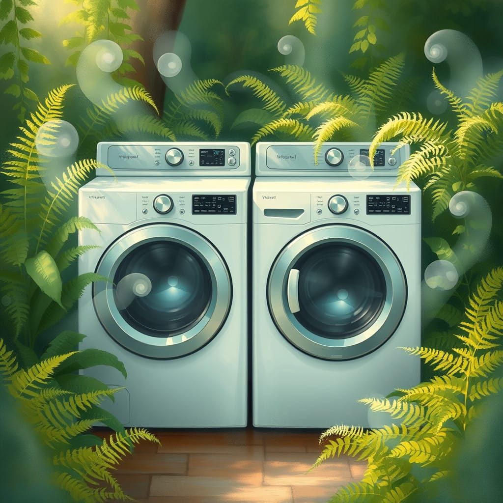 Ethereal Appliances in Whimsical Garden Setting