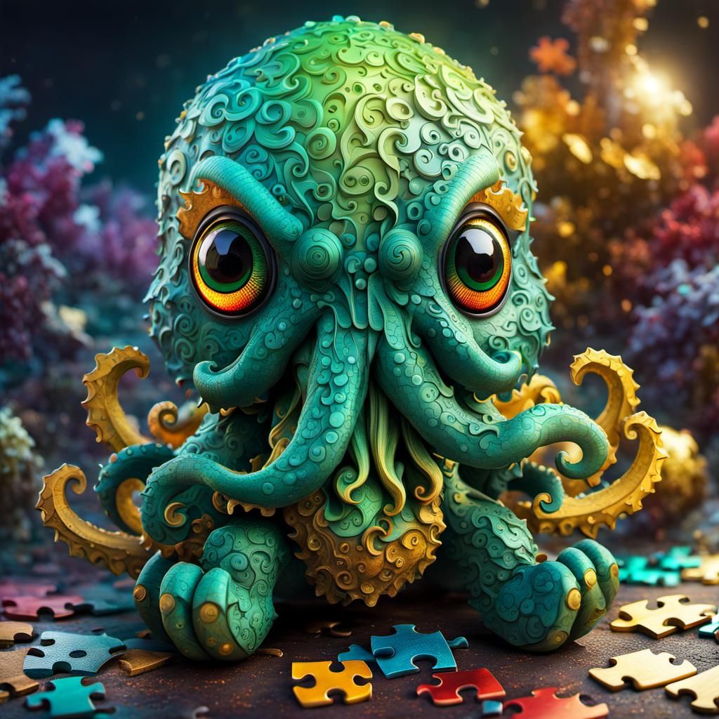 Baby Cthulhu is PUZZLED!