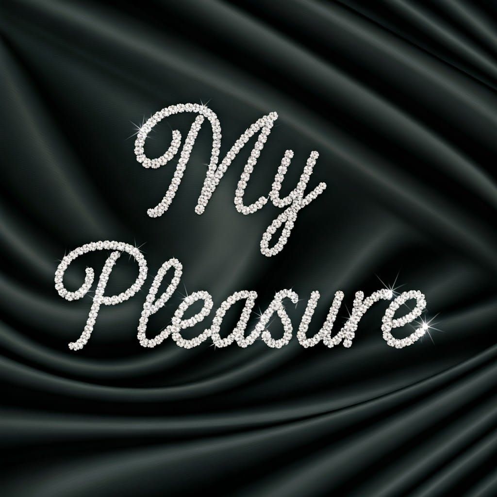 Diamond Pearls Spell Out My Pleasure in Fabergé Style