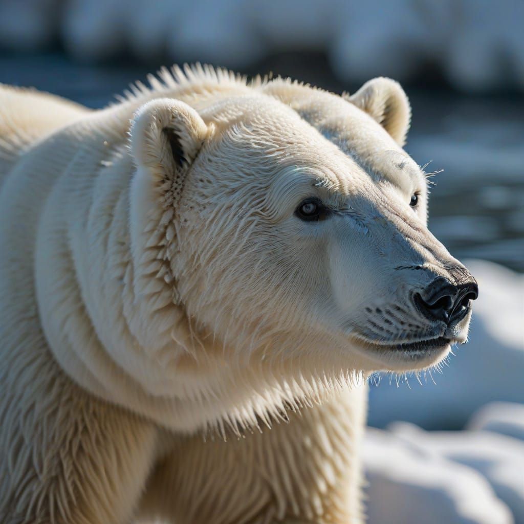 Majestic Polar Bear in Arctic Wilderness