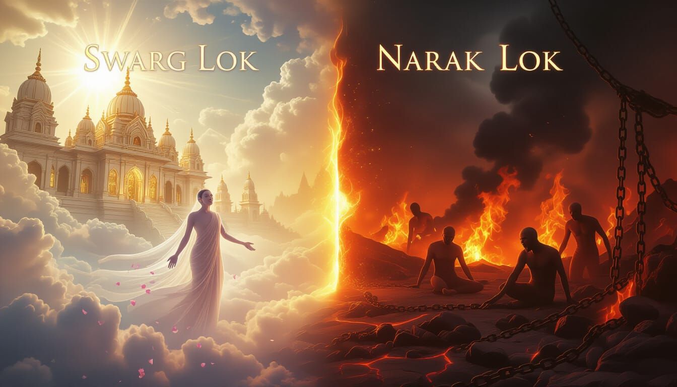 Divine Swarg Lok Versus Dark Narak Lok: Spiritual Realm Cont...