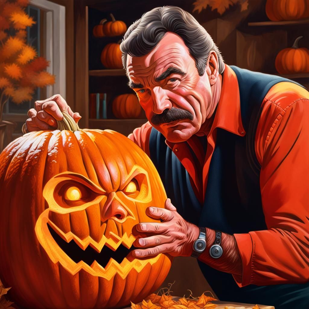 Tom Selleck Master Pumpkin Lugger
