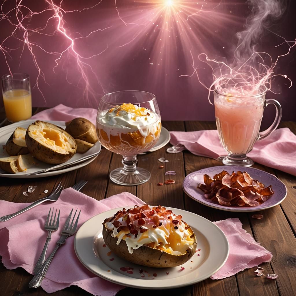 Loaded Baked Potato: Fantasy Food Art