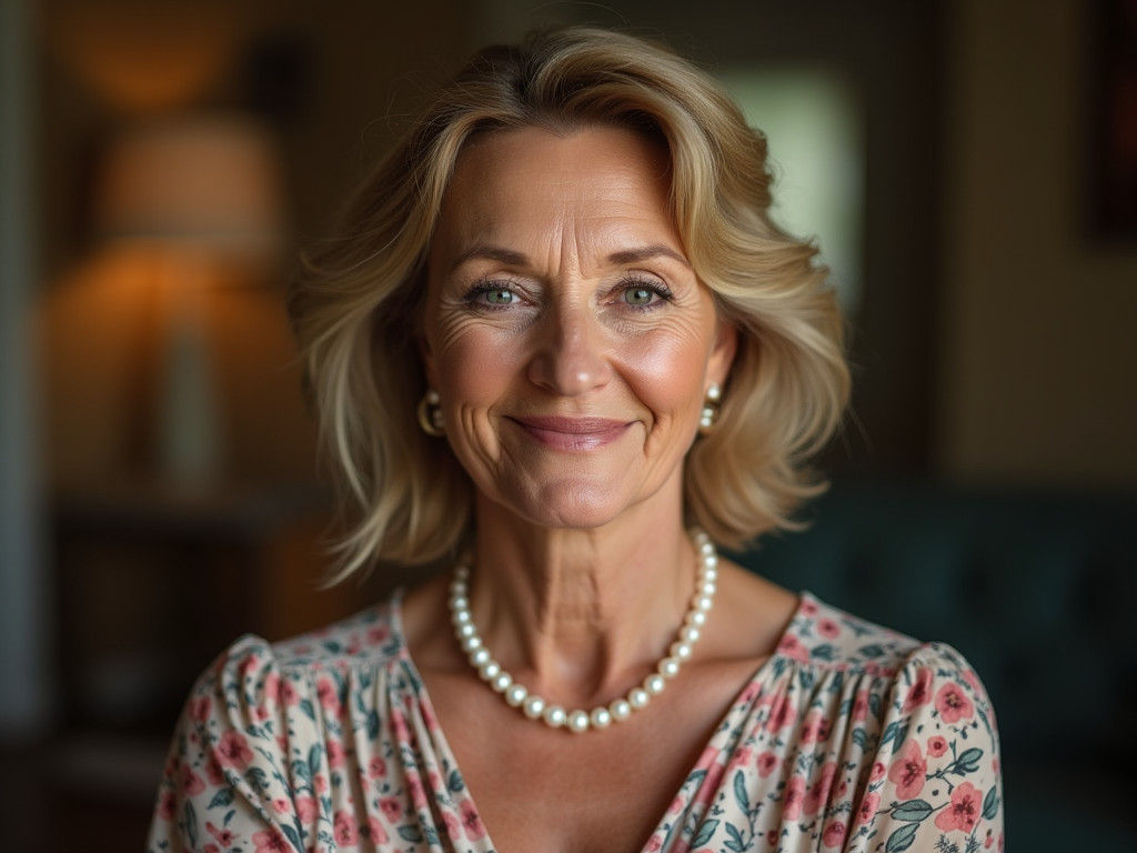 Man in Housewife Dress: A Portrait in Soft Focus