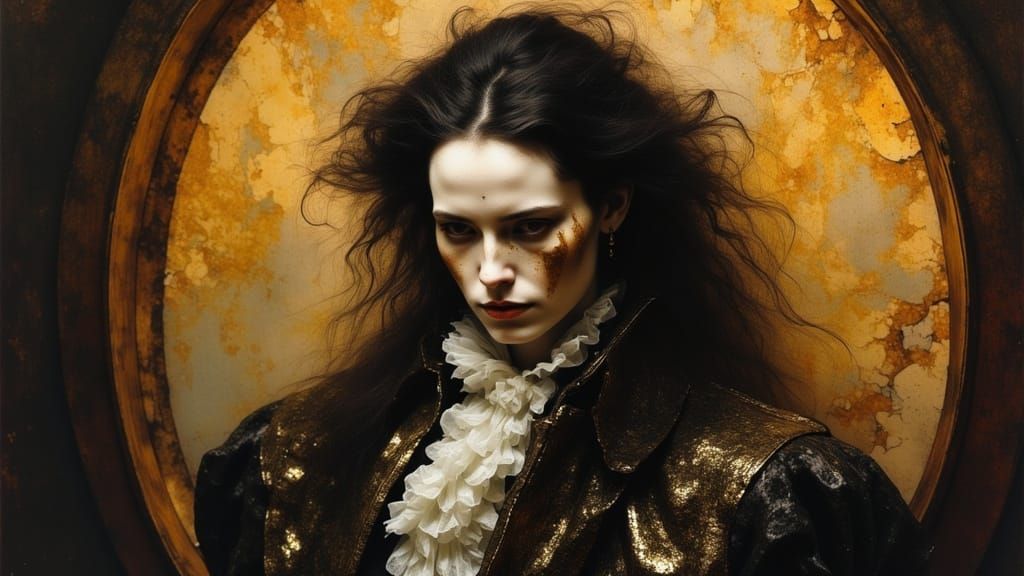 Moliere Portrait in Fantastical Realism Style