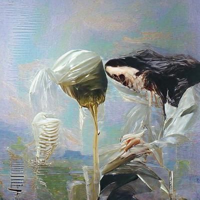 TeamSESH Logo as Oil Painting by Gurney