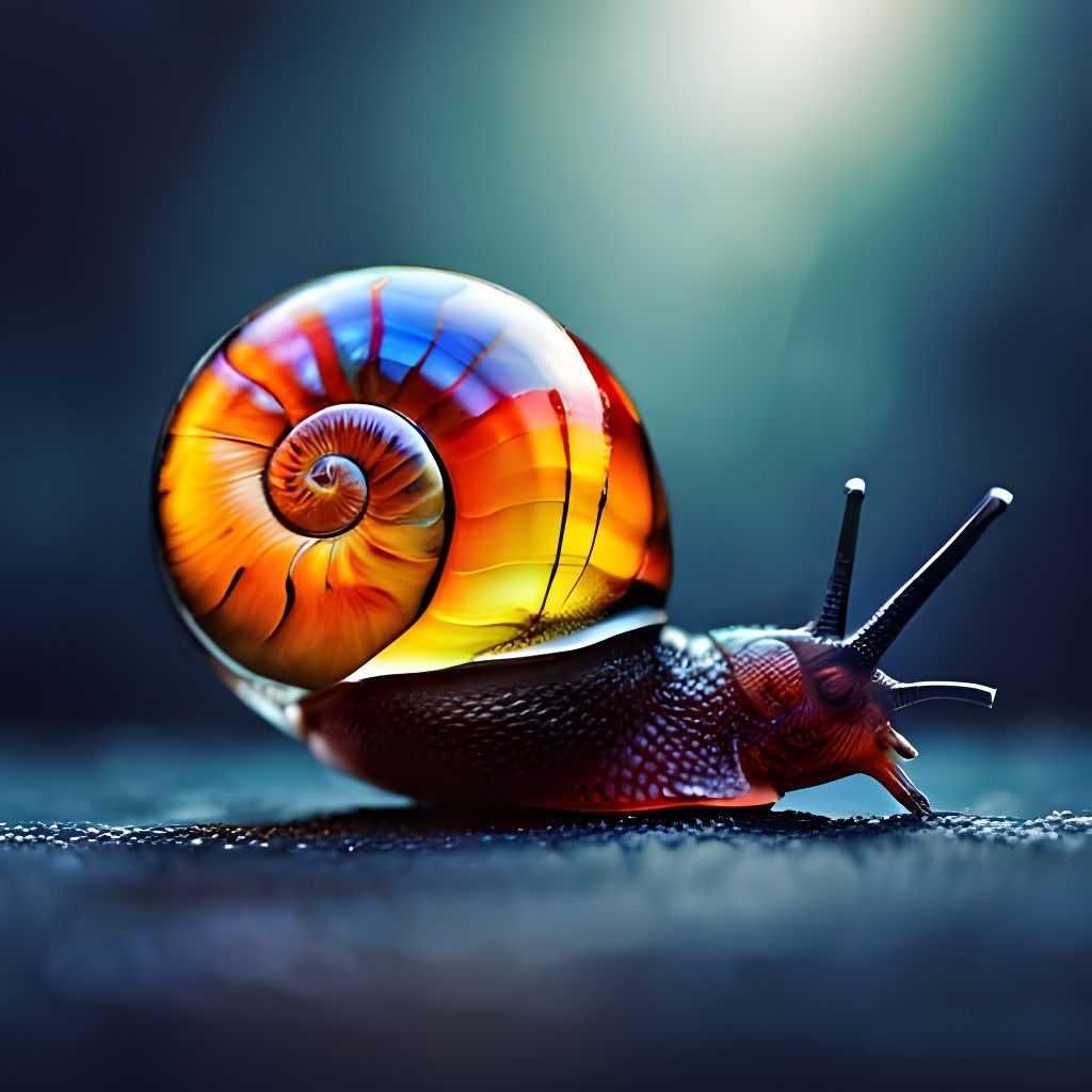 Glassy Snail in Amazing Macro Photography
