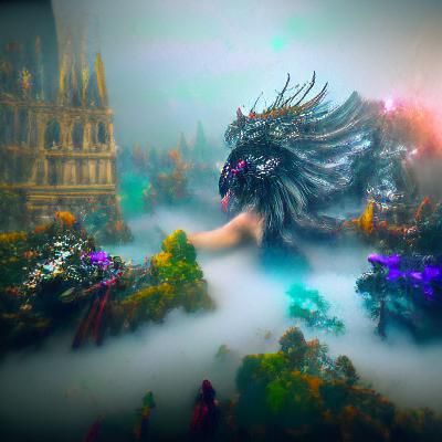 Fog Beast Menaces Gothic Castle