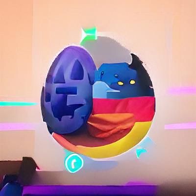 Kurzgesagt Style Easter Egg Design
