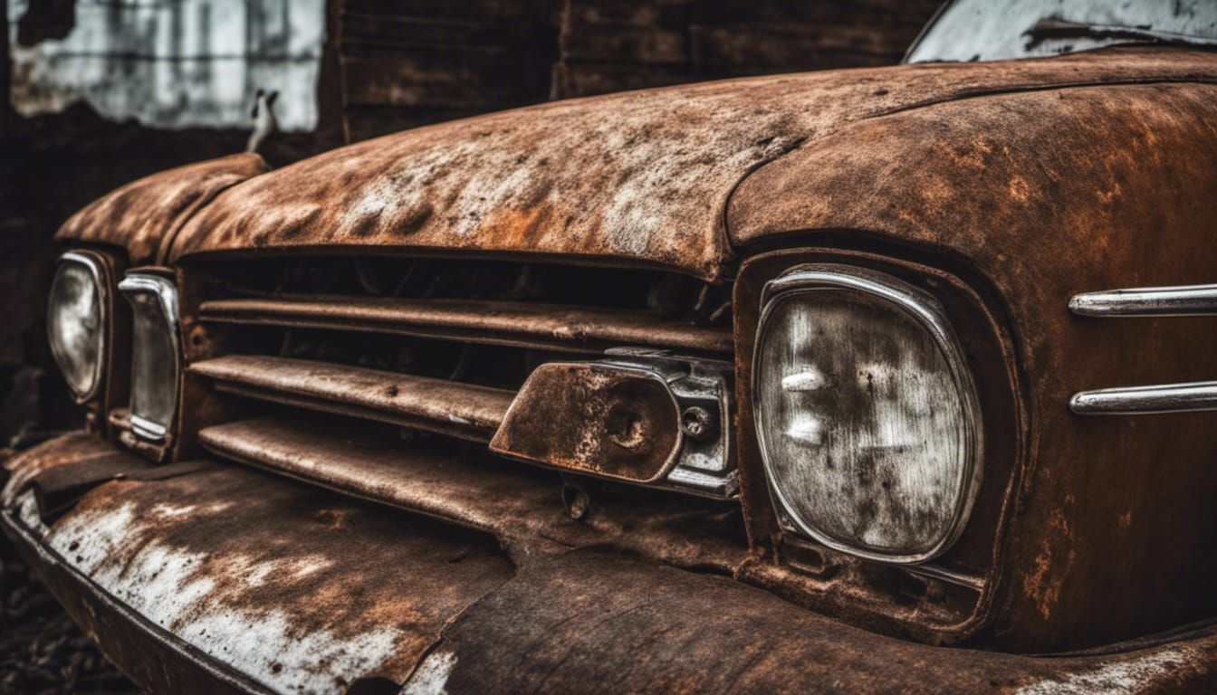 Hyperrealistic Close-Up of Rust Texture