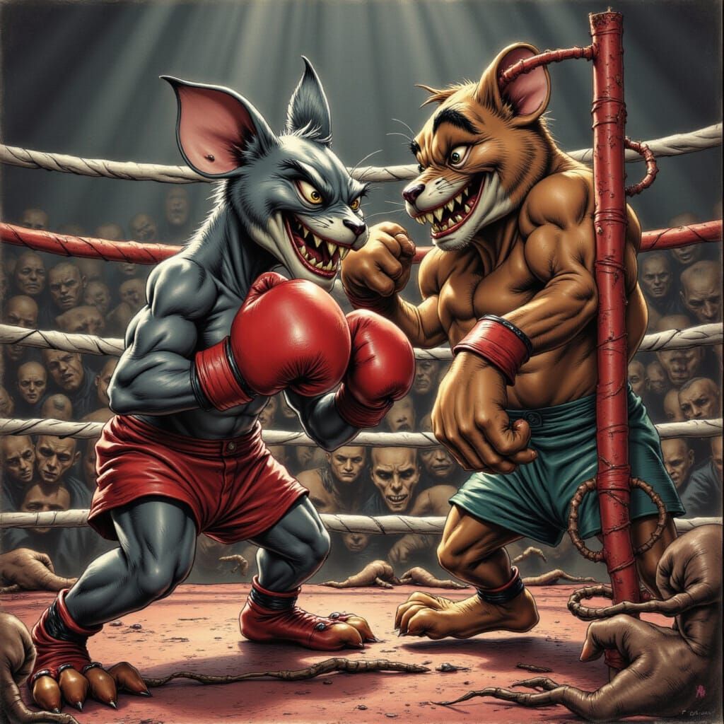 Tom & Jerry in an Epic Boxing Showdown