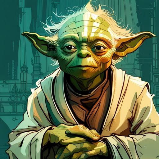 AI Generated Image of Yoda