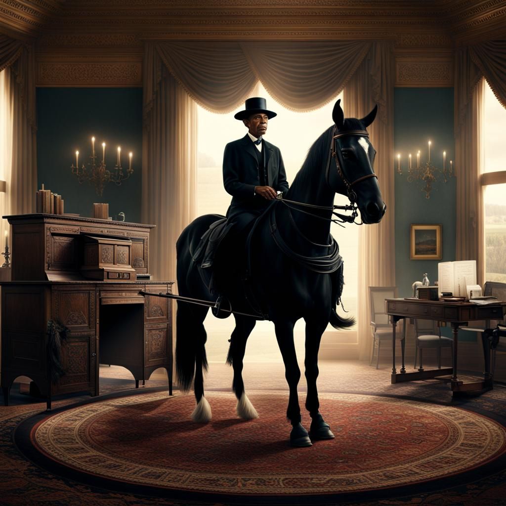 Epic Amish Obama Digital Matte Painting