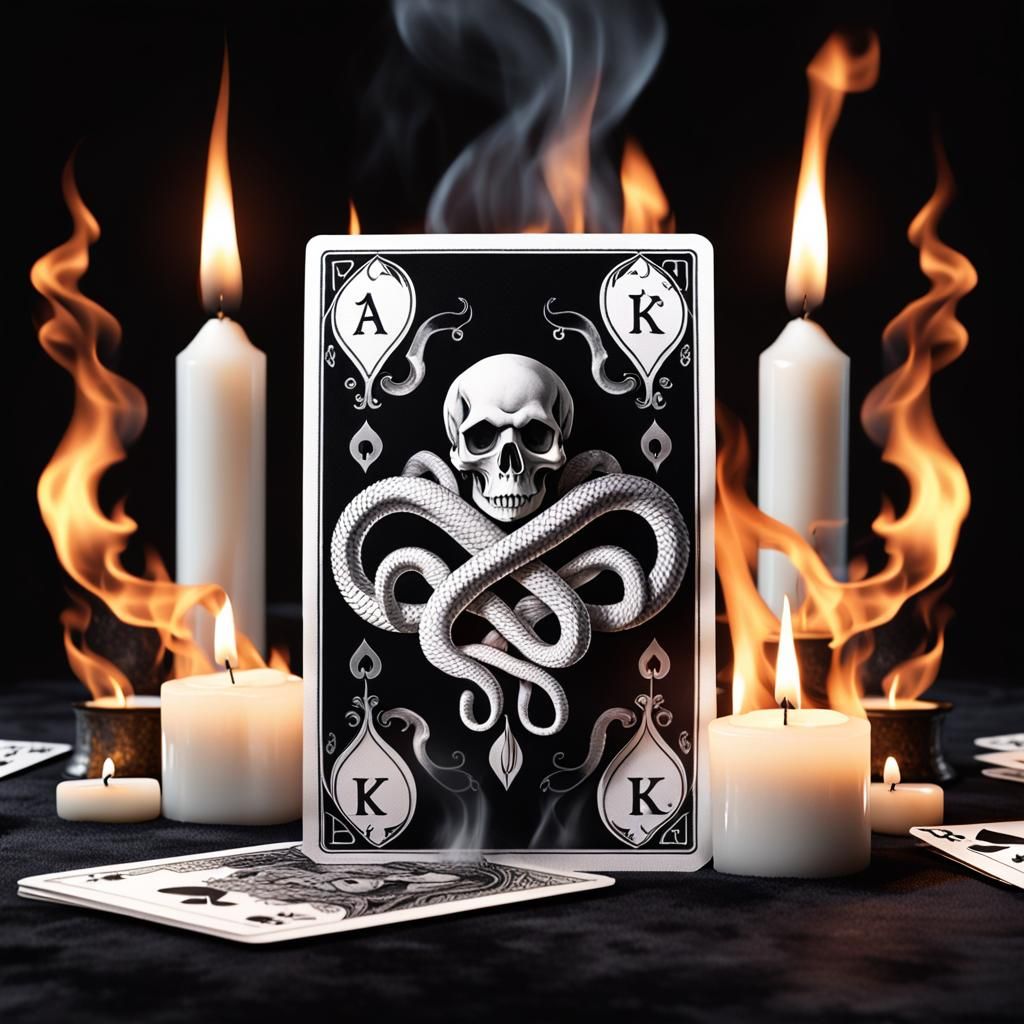 Epic Demonic Snakes Play Tarot in 3D