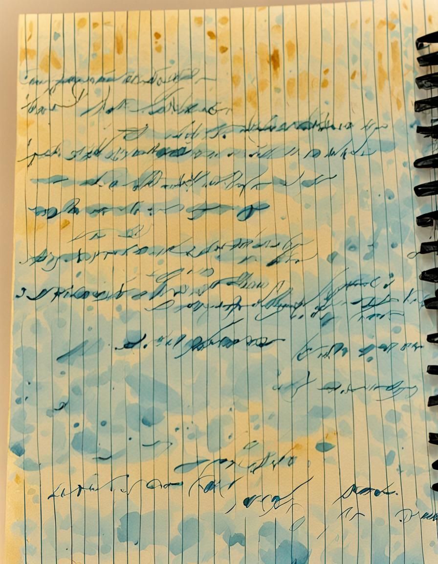 Whimsical Handwritten Notes on Lined Paper