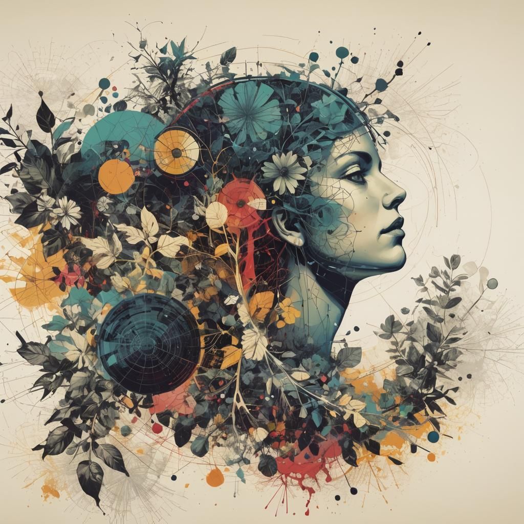 The brain illustration is colorful and bright