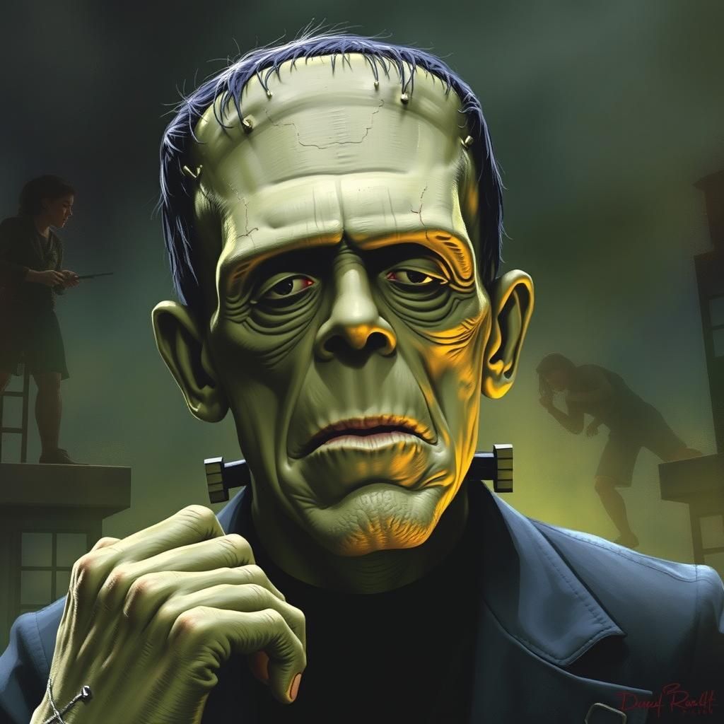 Frankenstein's Monster in Wrightson Style