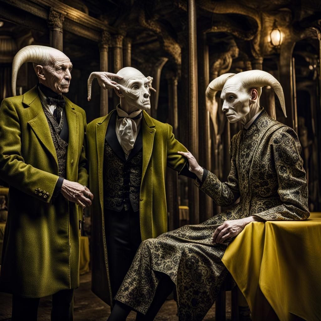 Surreal Alien Restaurant Celebration in Professional Photogr...