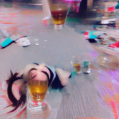 Abstract Blurry Image Suggesting Intoxication