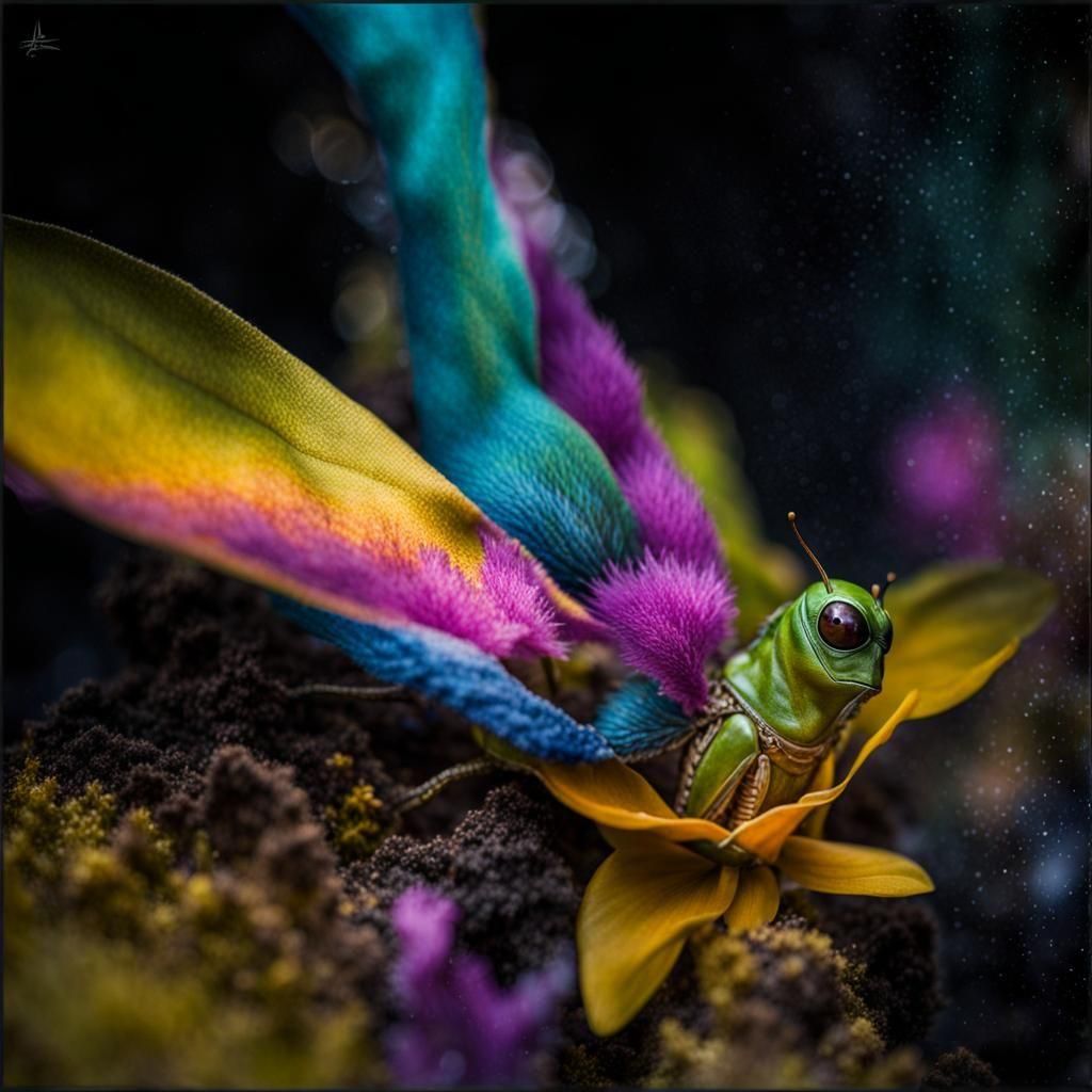 Surreal Alien Celebration in Gritty Restaurant