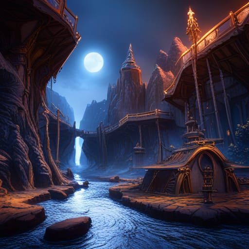 Finnish Mythology Matte Painting in 8K