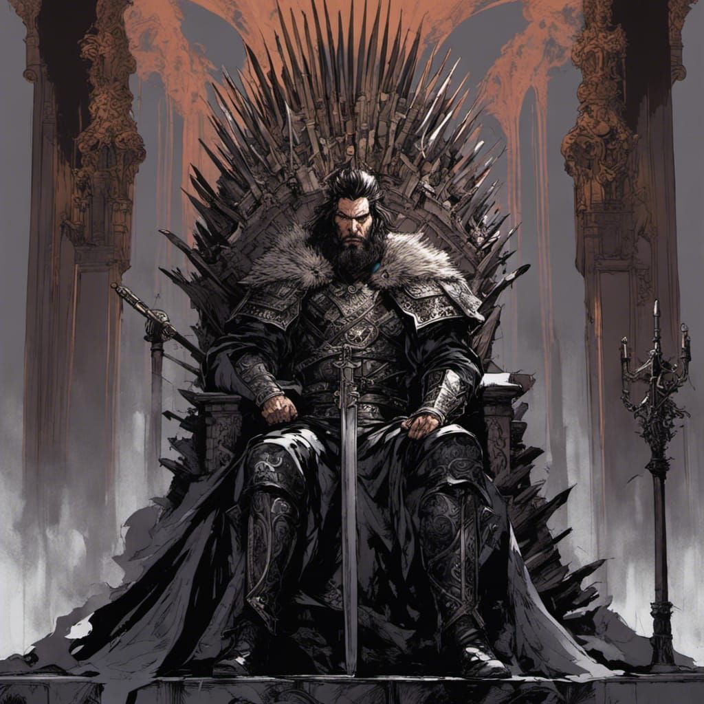 King Conan upon the Iron Throne