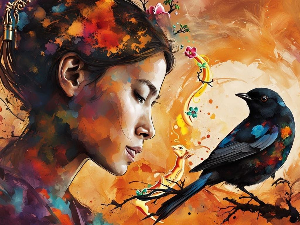 Ornate Pencil Tip Carving with Hokusai Wave