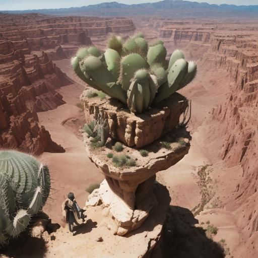 Desert Canyon Vista with Glass Plateau