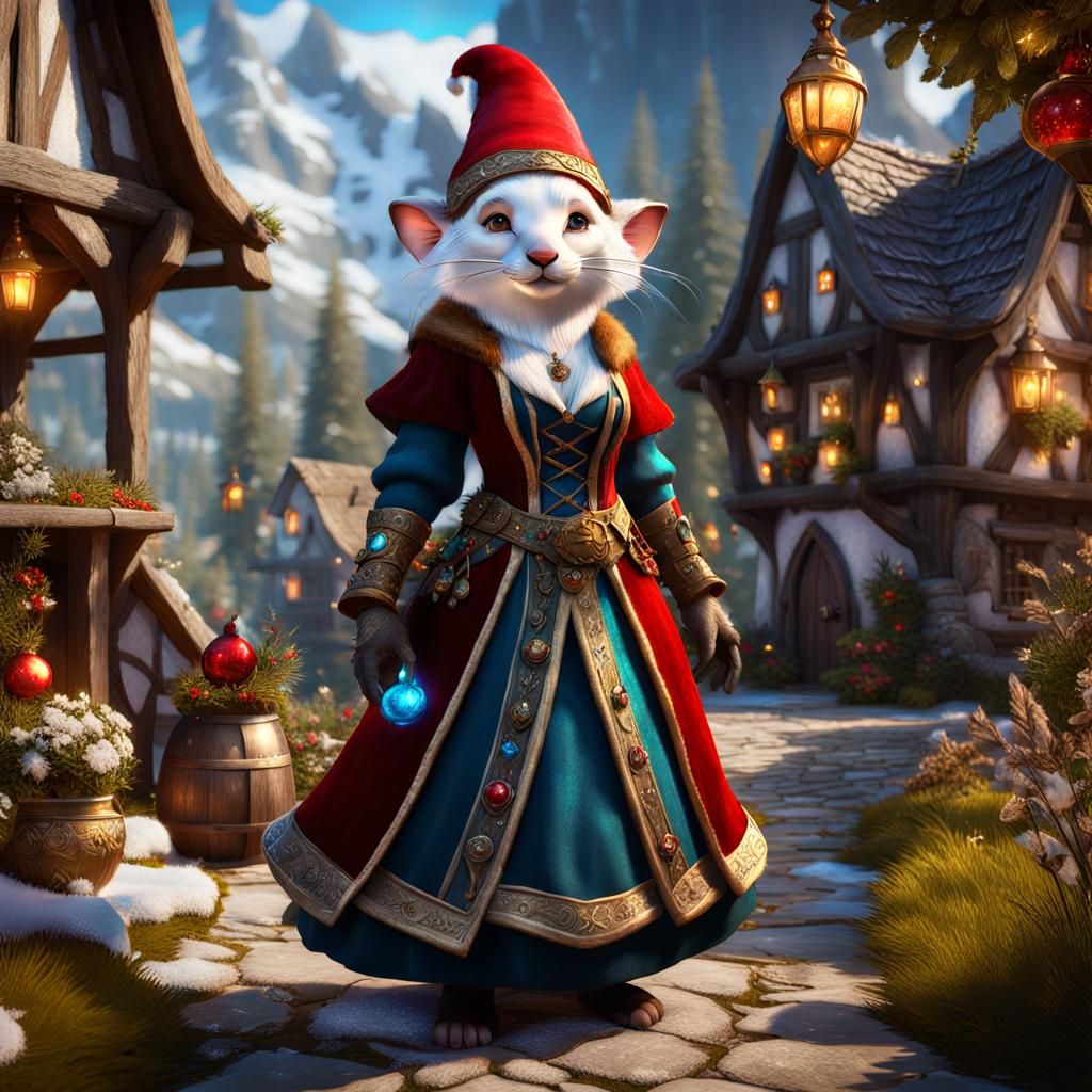 Stoat-gnome. Noble lady