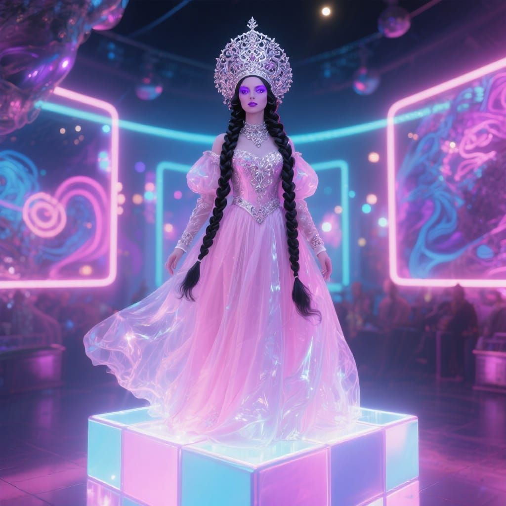 Tsaritsa in Disco, Surreal Art Style