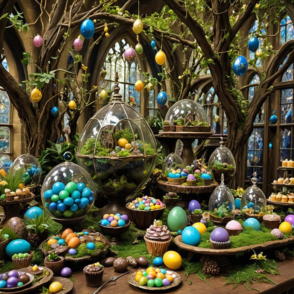 Hogwarts Easter Terrarium: A Magical Feast