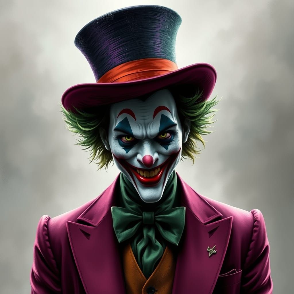Sinister Mad Hatter Joker Congressman Fusion Portrait