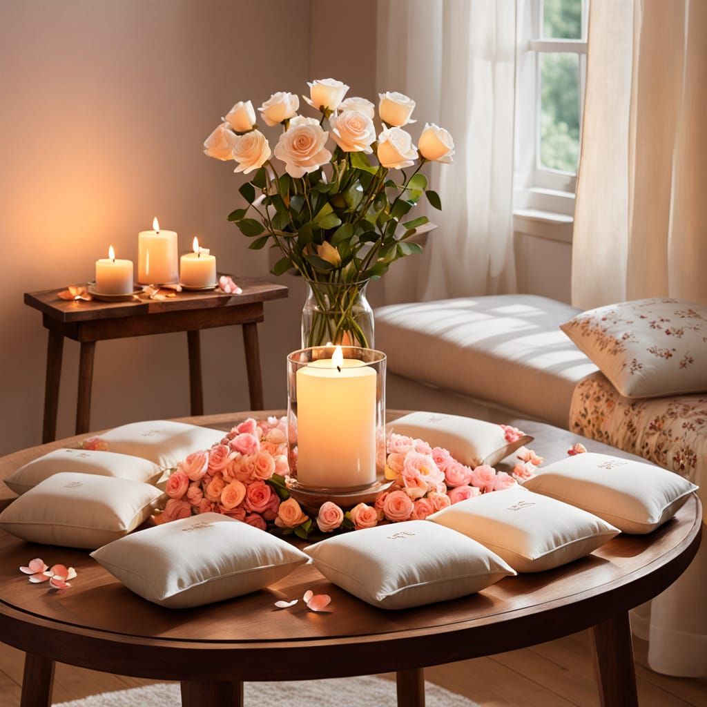 Romantic Candlelit Ambiance in Soft Focus