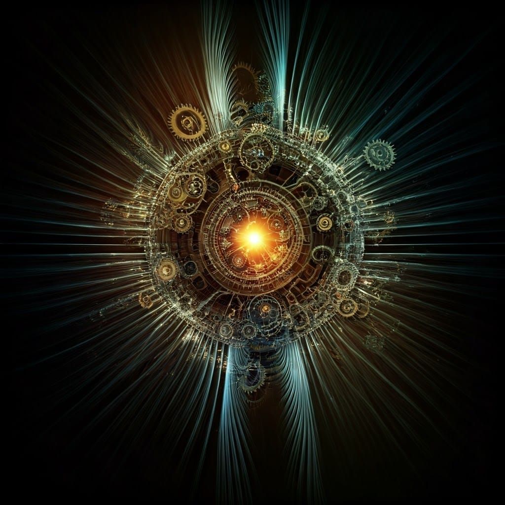 Glowing Metropolis of Interconnected Machines