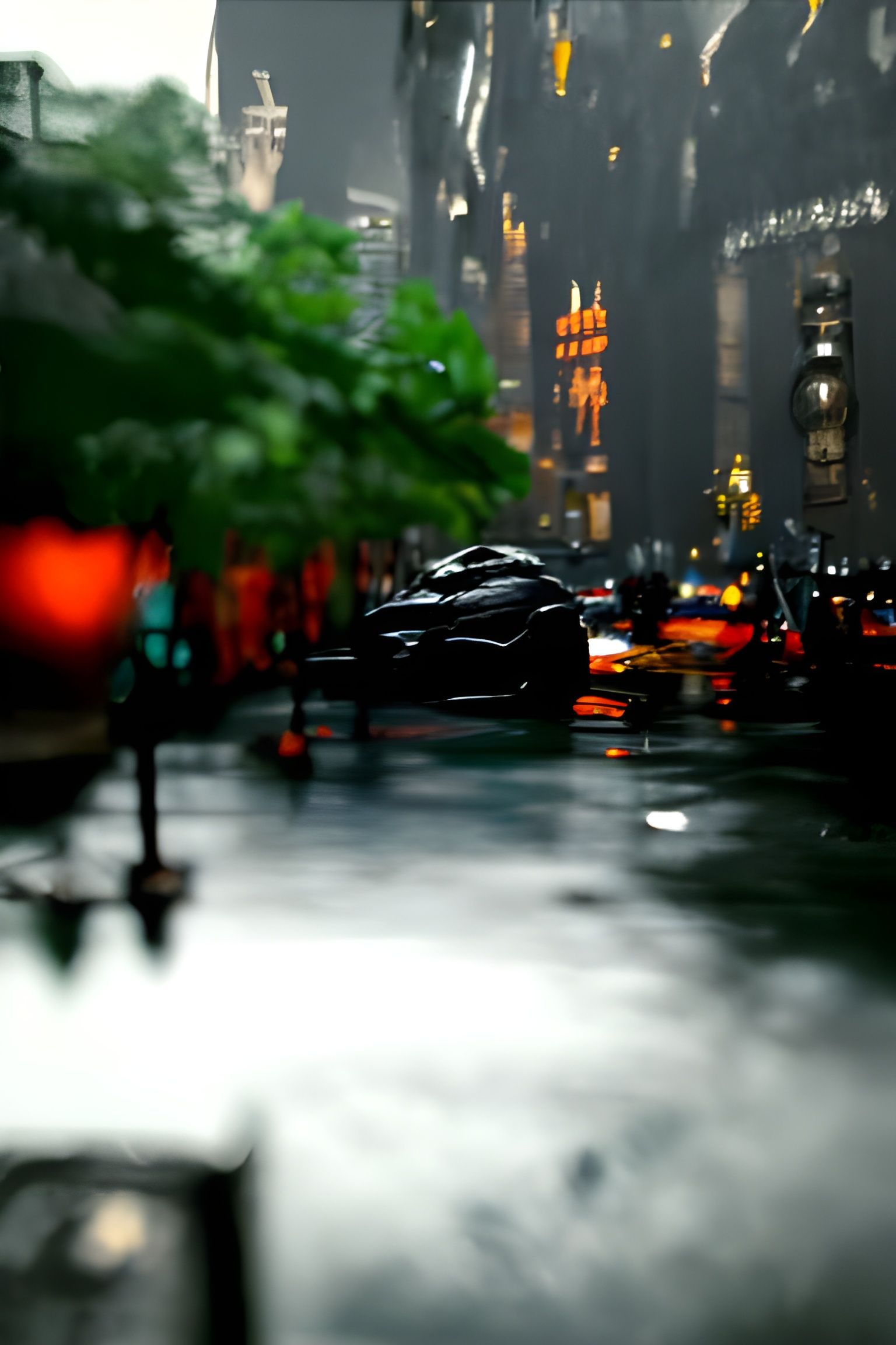 Rainy New York City Concept Art