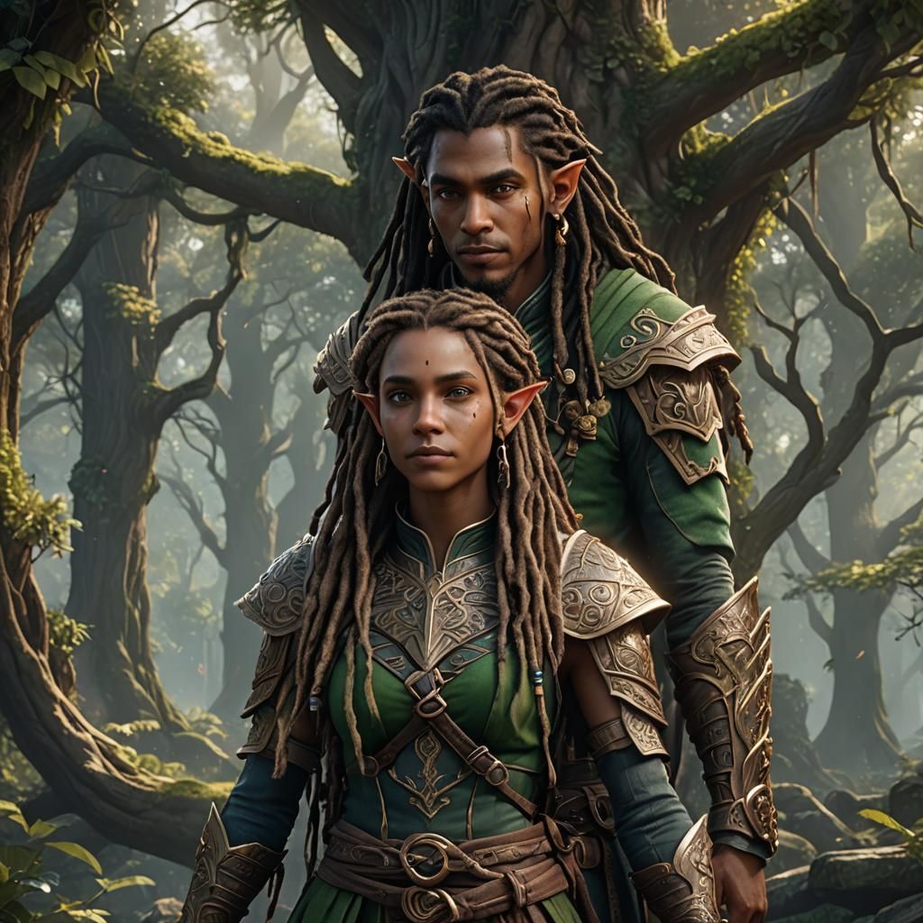 Loving Elves with Dreadlocks: Fantasy Concept Art