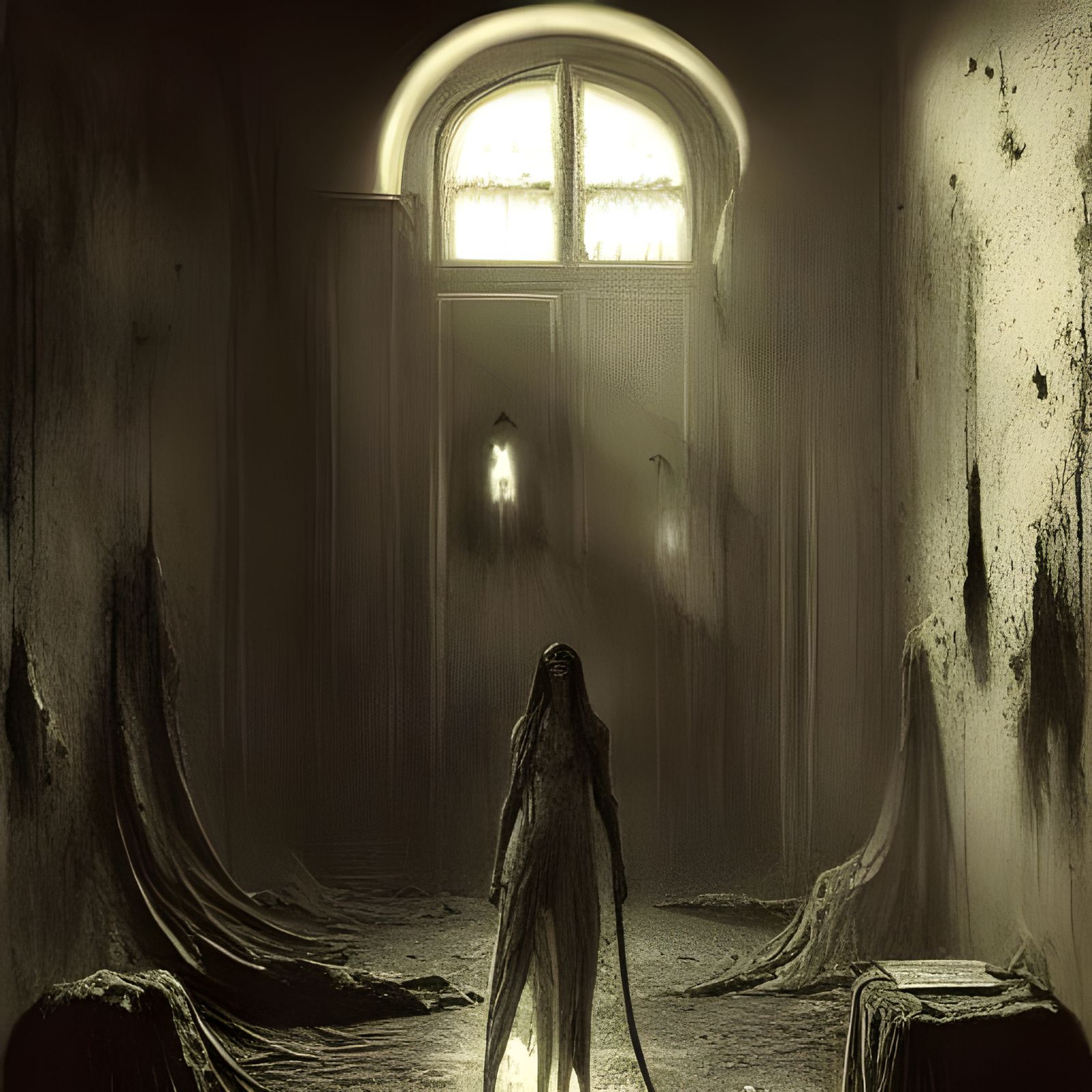 Dark Inner Monsters in Gustave Doré Style