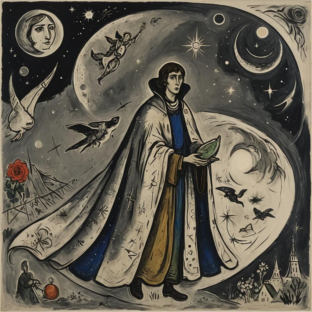 Vampire's Cloak in Space: An Icon Painting