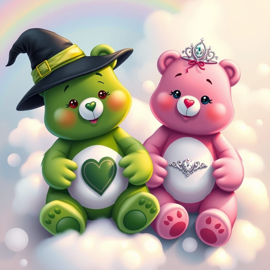 Whimsical Care Bears Meet Wicked