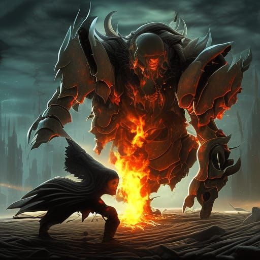 Reaper Taking a Soul: Epic Digital Matte Painting